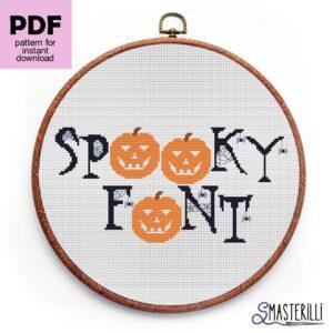 Halloween gothic alphabet cross stitch pattern PDF by Smasterilli. Digital cross stitch pattern for instant download. Halloween handmade crafts #smasterilli #crossstitch #crossstitchpattern #halloweencrossstitch #halloweengift #alphabet #crossstitcchfont #gothic #gothicalphabet #gothiccrossstitch