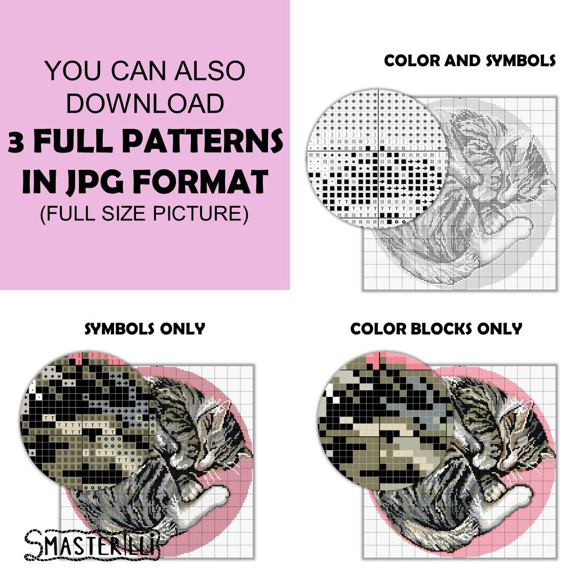 Ginger Cat Cross stitch pattern PDF for instant download Digital counted  cross stitch chart Little Kitten Cross stitch design