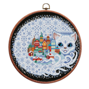 Snow Cat Cross Stitch Pattern: Embrace the winter wonderland with our adorable snow cat cross stitch pattern. Capturing the charm of the season, this design will warm your heart as you stitch. Get it now!